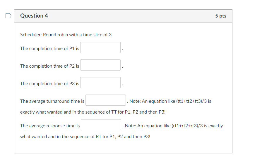 Solved Consider the following three processes that arrive in | Chegg.com