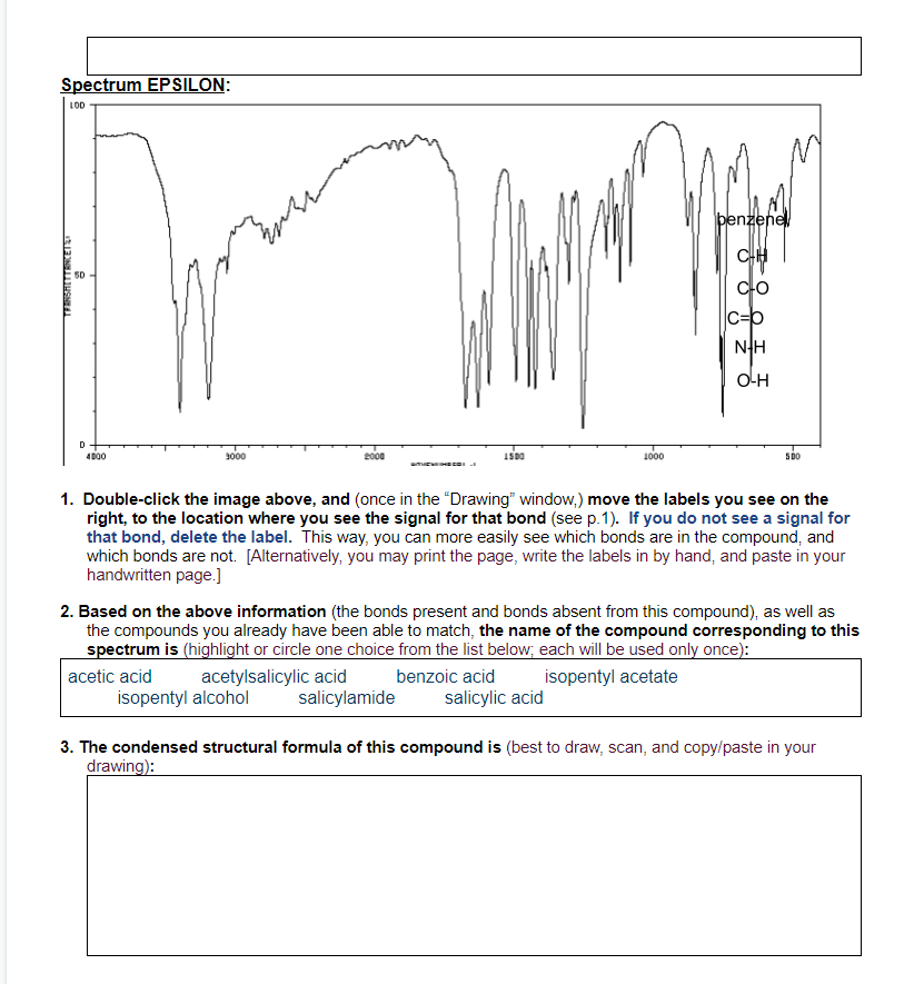 Solved Spectrum ETA: 100 benzene C-H 50 C-O C=0 N-H O-H D | Chegg.com