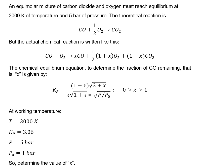 Solved An equimolar mixture of carbon dioxide and oxygen | Chegg.com