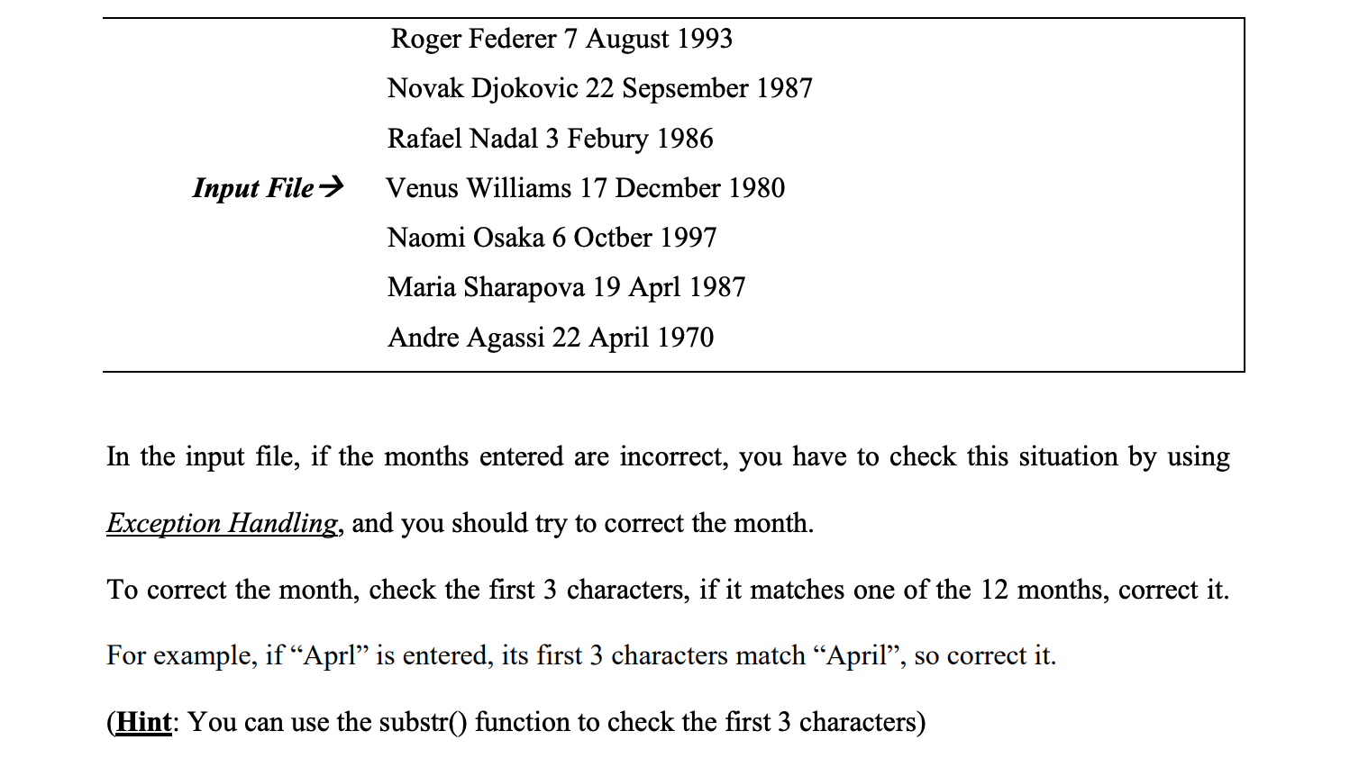 Solved As you can see below, the input file, input.txt | Chegg.com