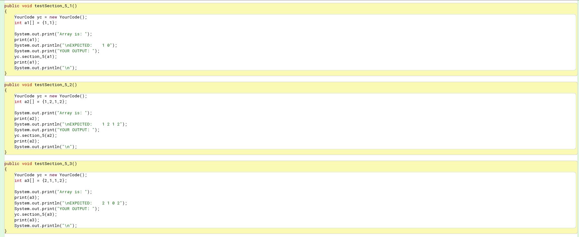 Solved Testing – This is the file you will use to run your | Chegg.com image.