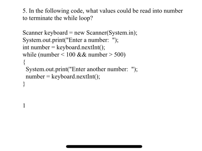 Solved 5. In the following code, what values could be read | Chegg.com