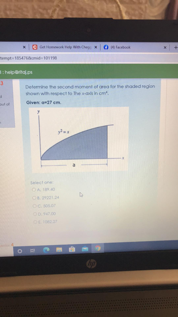 Solved Х C Get Homework Help With Chegg X f (4) Facebook | Chegg.com