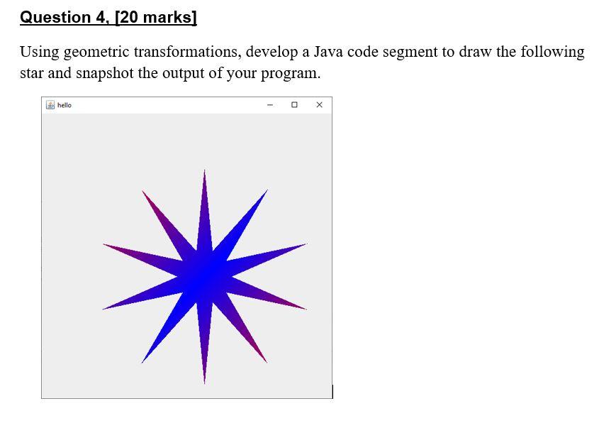 Solved Question 4, [20 marks] Using geometric | Chegg.com