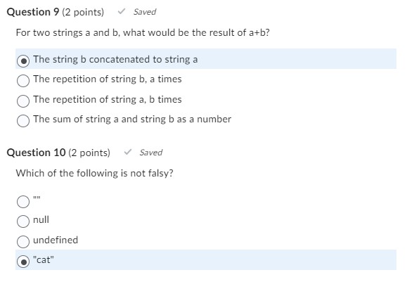 Solved For two strings a and b, what would be the result of | Chegg.com
