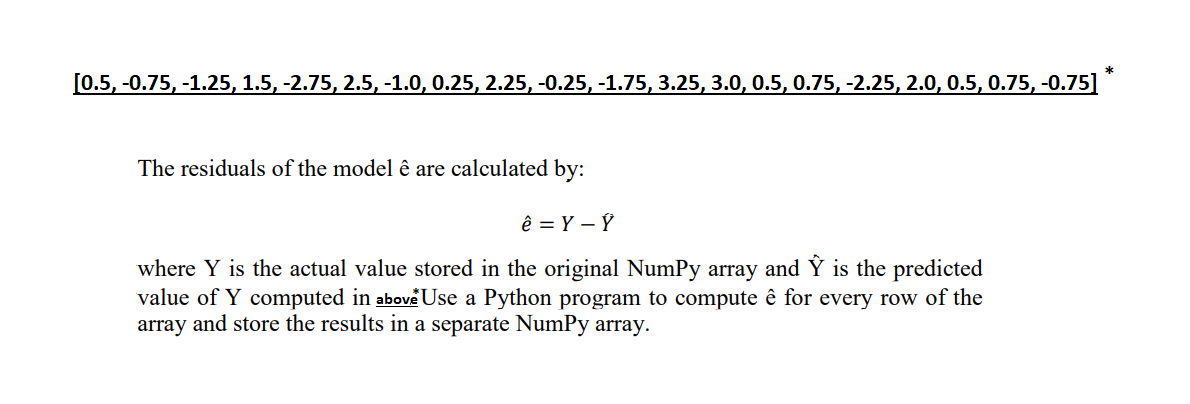 Solved Given the following data which contain 20 rows and 3