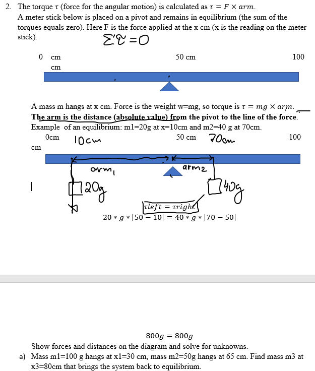 Solved 2 The Torque T Force For The Angular Motion Is Chegg Com