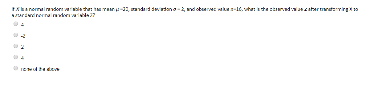 Solved If X is a normal random variable that has mean u =20, | Chegg.com