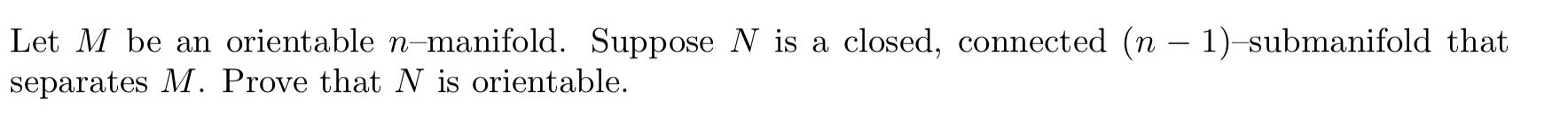 PROVE THAT THE MANIFOLD SO N IS CONNECTED visual data 3