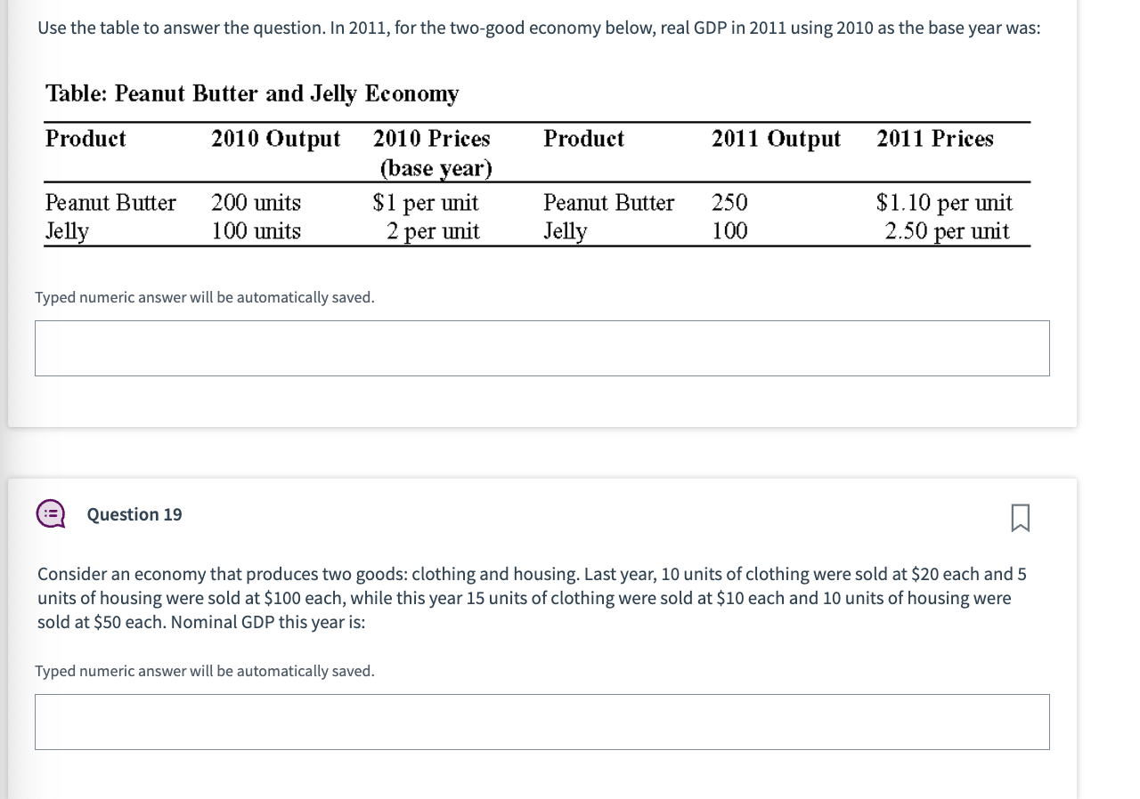 Solved If the cost of a market basket is 150 in year 1 and