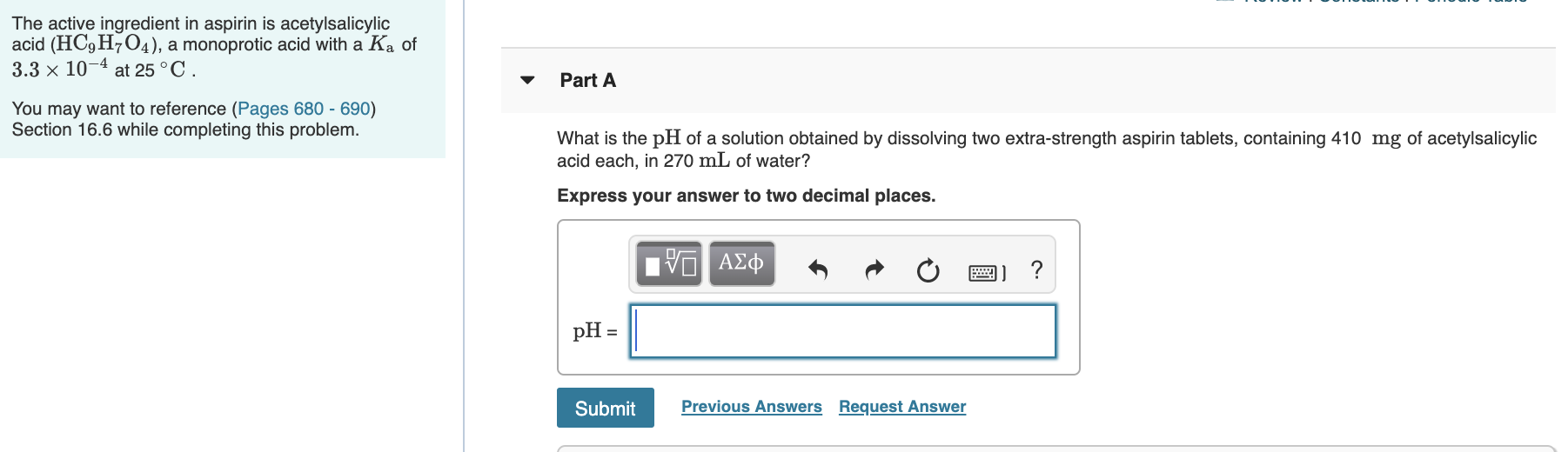 Solved The active ingredient in aspirin is acetylsalicylic