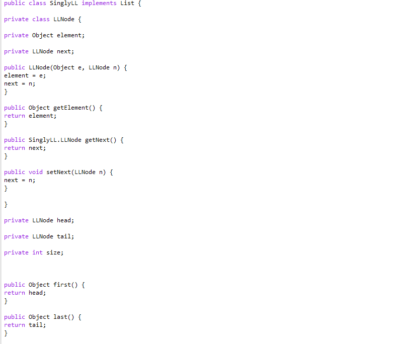 Solved public interface List { public int size(); public | Chegg.com