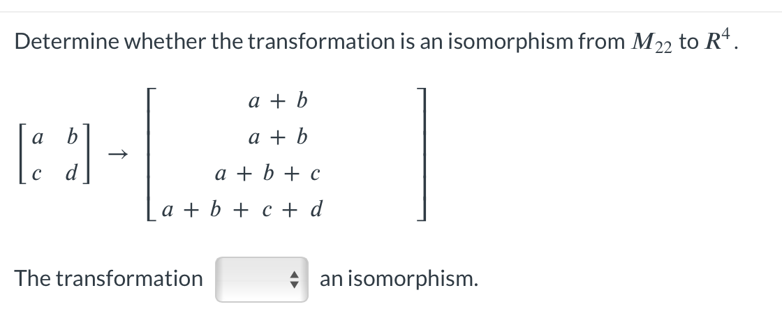 Solved Determine Whether The Transformation Is An Chegg Com   PhpDl0Mrz