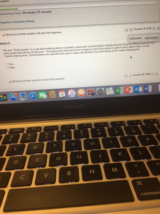 Solved The term "Dutch auction" in a new stock offering