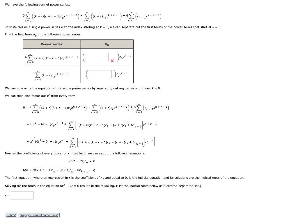 solved-we-have-the-following-sum-of-power-series-chegg