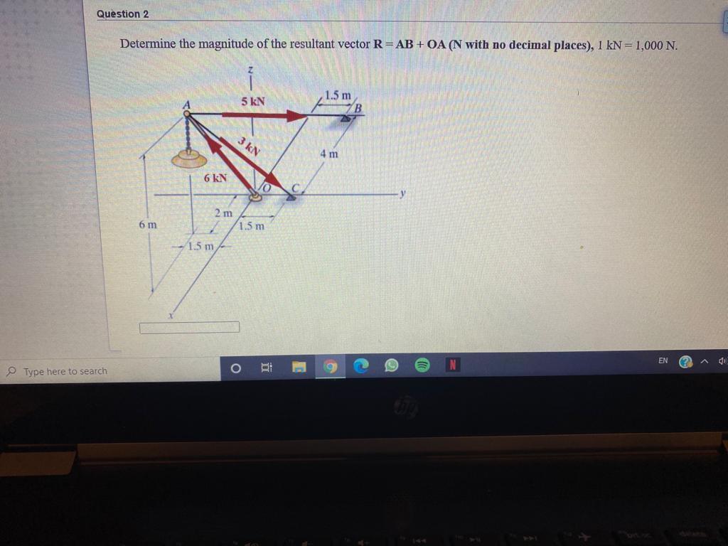 Solved Question 2 Determine The Magnitude Of The Resultant | Chegg.com