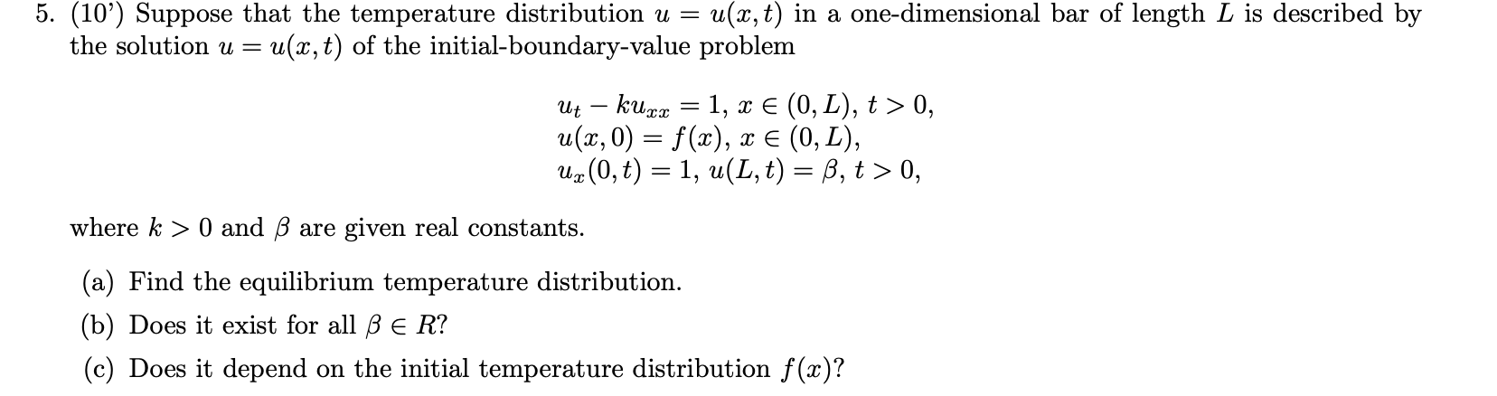 Solved Equilibrium Ut 0 Kuxx 1 Ux 0 1 U L Chegg Com