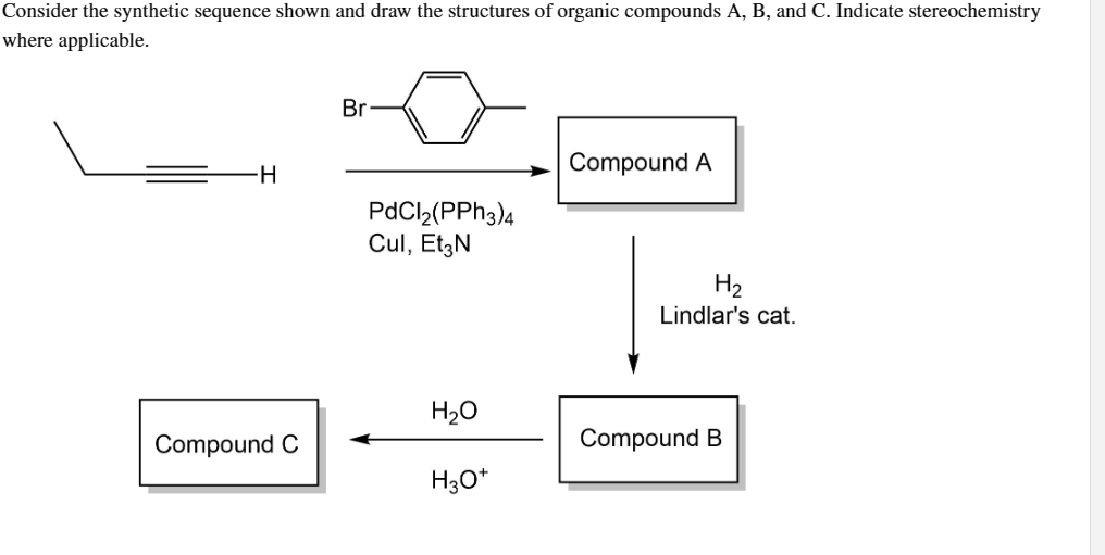 Solved Consider the synthetic sequence shown and draw the | Chegg.com