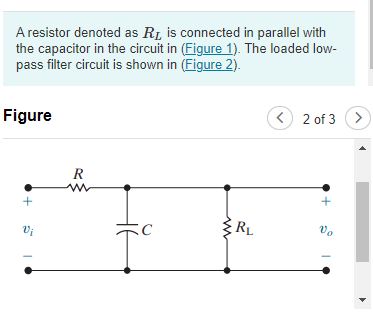 Solved A resistor denoted as RL is connected in parallel | Chegg.com