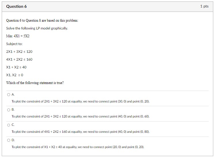 Solved Question 6 To Question 8 Are Based On This Problem: | Chegg.com