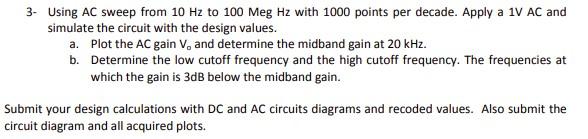 Solved 2- Common Base Amplifier: For the circuit shown in | Chegg.com