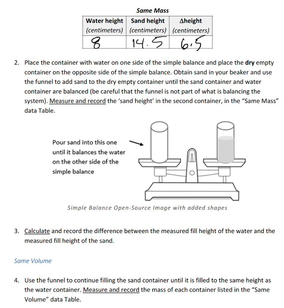 Comparing the Volumes of Liquids in Different Containers 