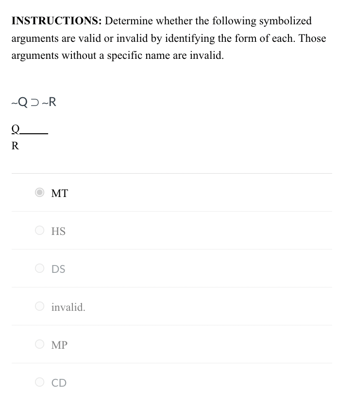Solved INSTRUCTIONS: Determine whether the following | Chegg.com