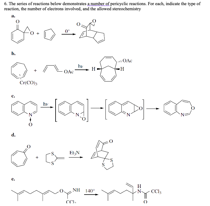 Solved 6. The series of reactions below demonstrates a | Chegg.com