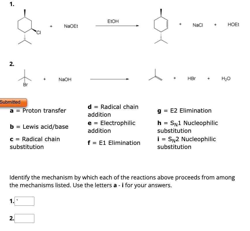 Solved a= ﻿Proton transferb= ﻿Lewis acid/basec= ﻿Radical | Chegg.com