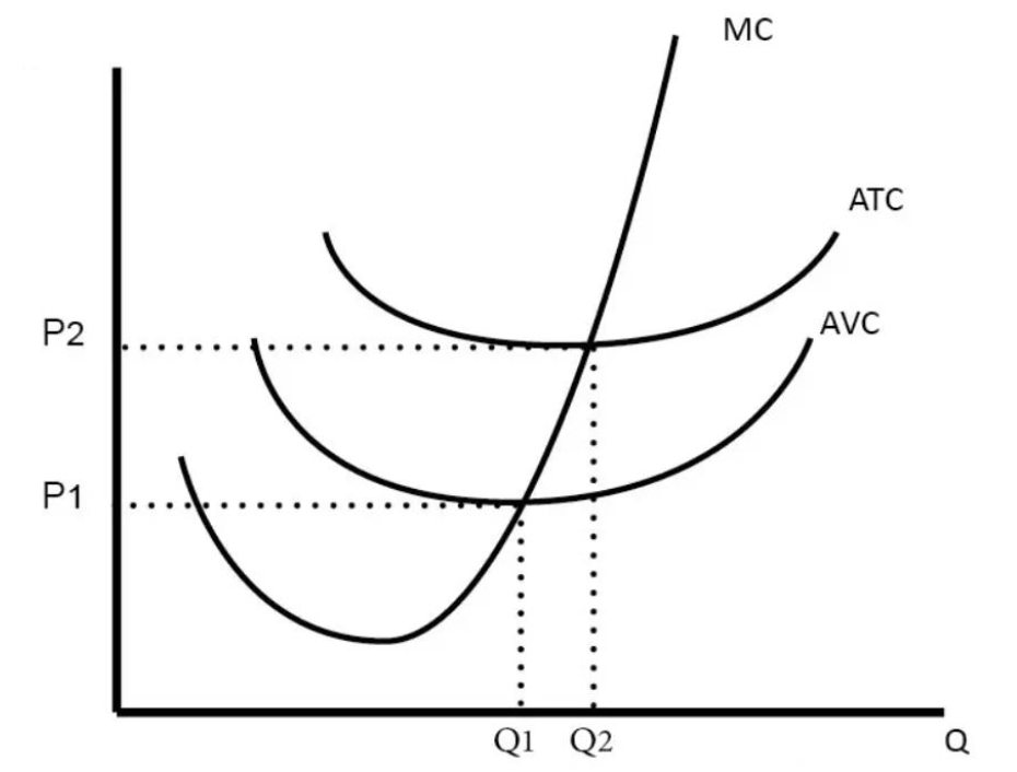 Solved Suppose we have the following graph of costs for a | Chegg.com
