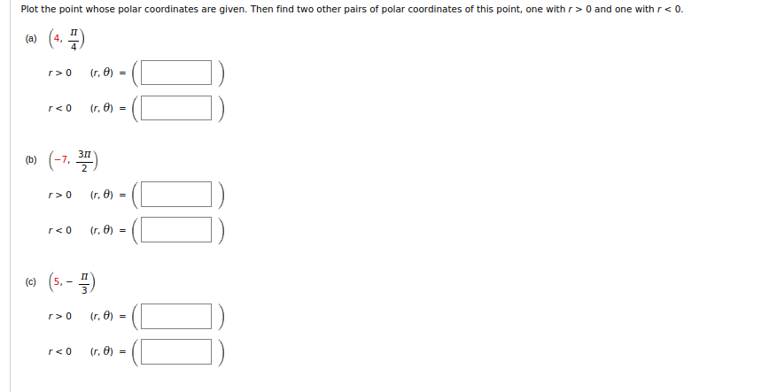 Solved Plot the point whose polar coordinates are given. | Chegg.com