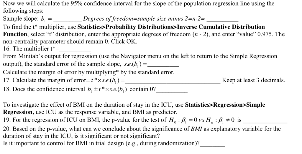 Solved Now we will calculate the 95% confidence interval for | Chegg.com