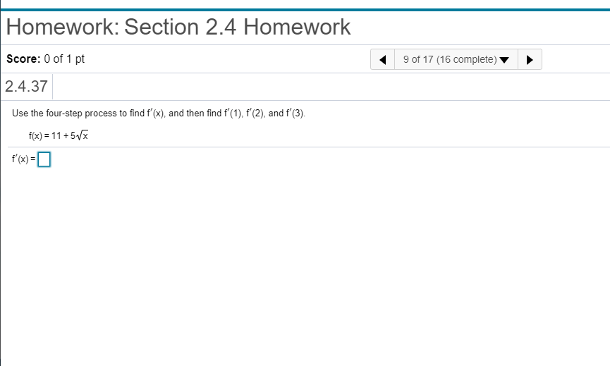 Solved Homework: Section 2.4 Homework 9 Of 17 (16 Complete) | Chegg.com