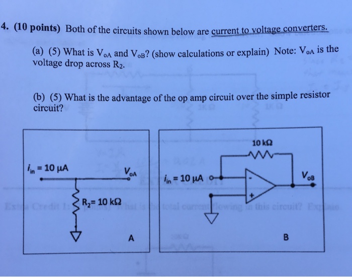 Solved Both of the circuits shown below are current to