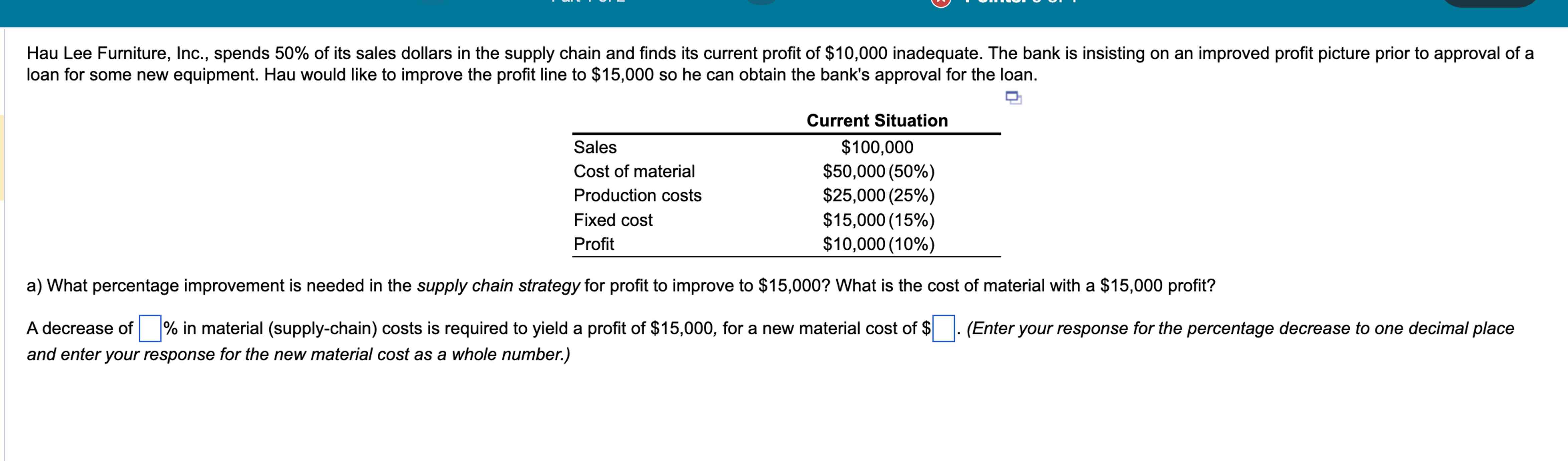 Solved loan for some new equipment. Hau would like to | Chegg.com