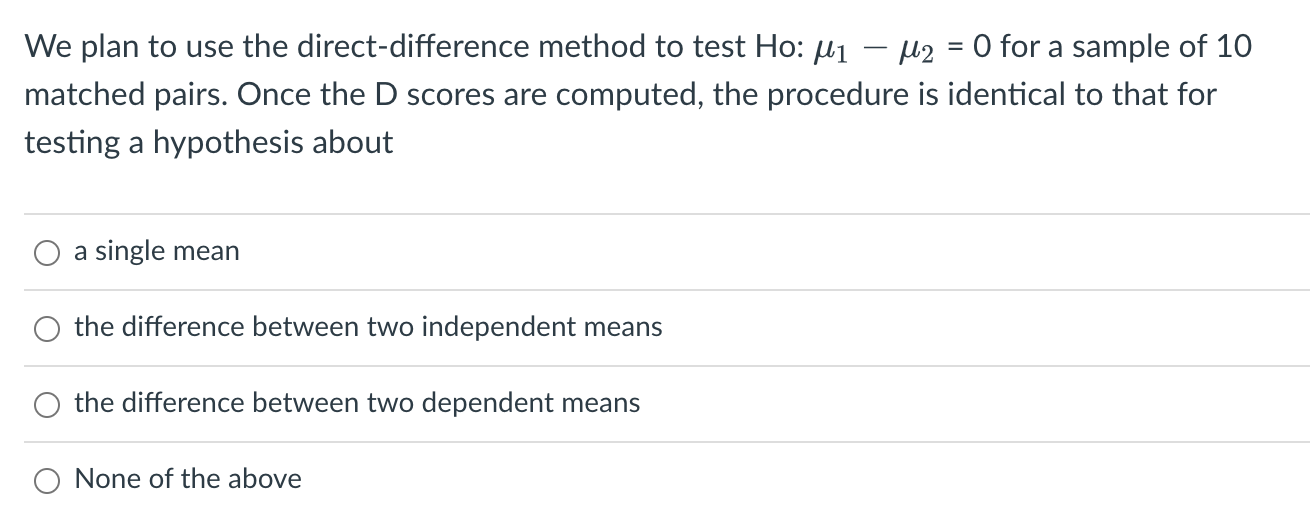 Solved We plan to use the direct difference method for | Chegg.com