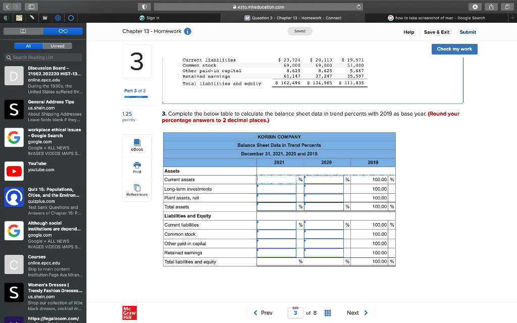 [Solved] 3. Complete the below table to calculate the bal