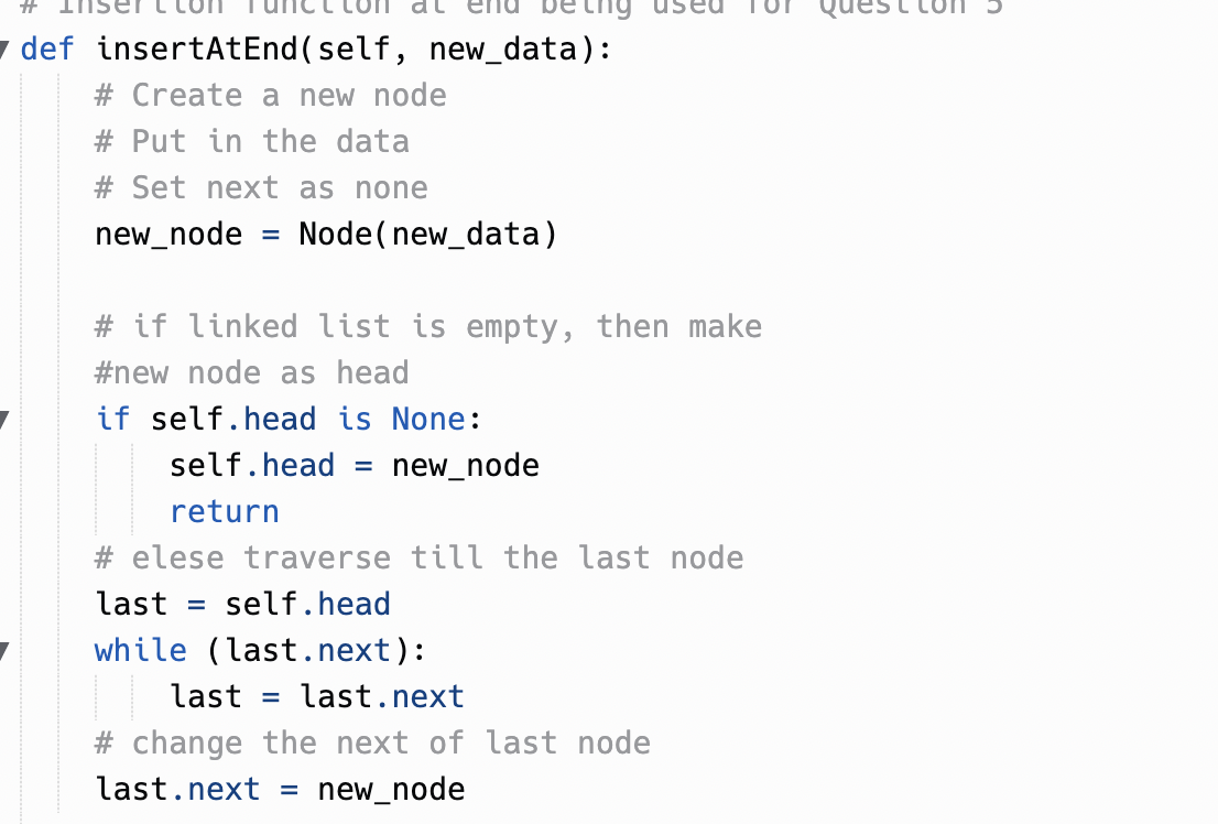 Solved 1 # Code from slides 6-7|| 2 class Node: 3 def | Chegg.com