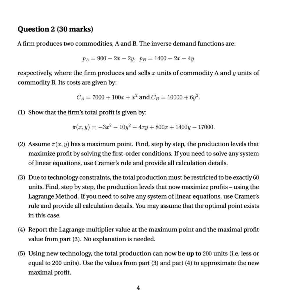 Solved I just want the answer for Part (5) all other answers | Chegg.com