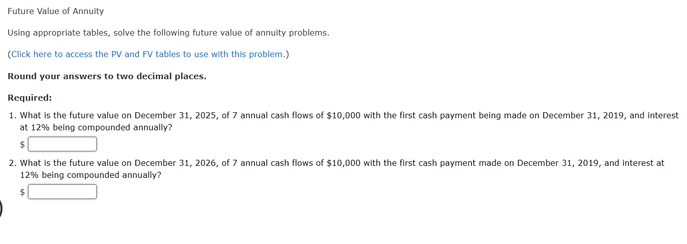 annuity time value of money tables is computed based on an annuity