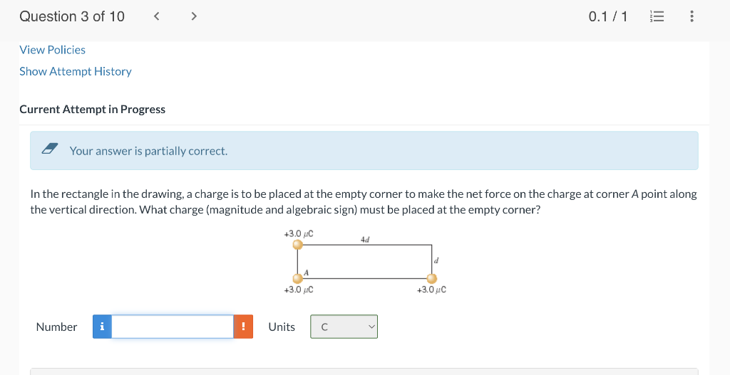 Solved Your answer is partially correct. In the rectangle in | Chegg.com