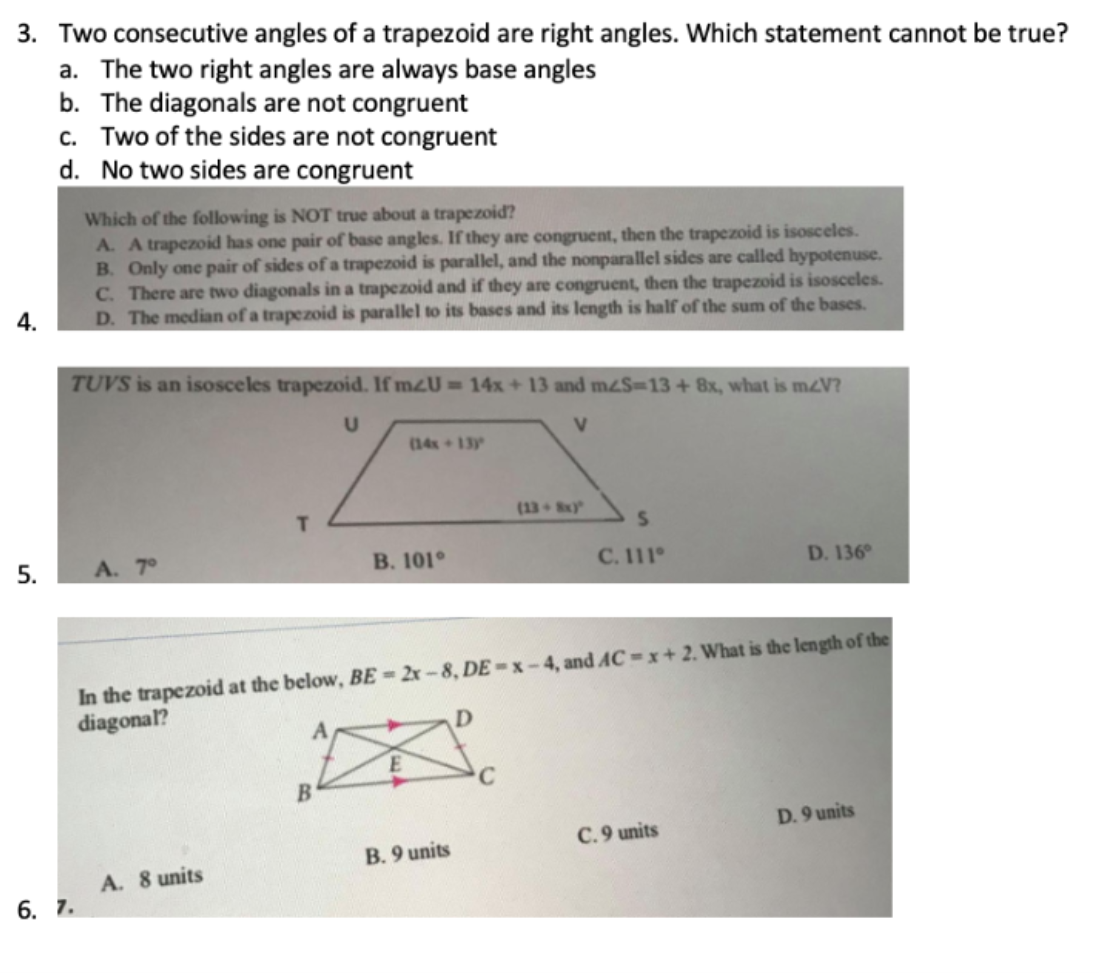 trapezoid angles