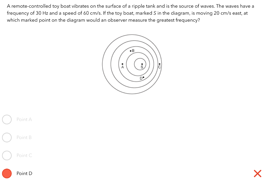 Solved A remotecontrolled toy boat vibrates on the surface