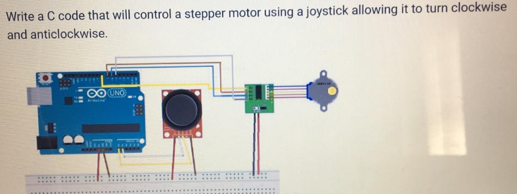 Solved Write a C code that will control a stepper motor | Chegg.com