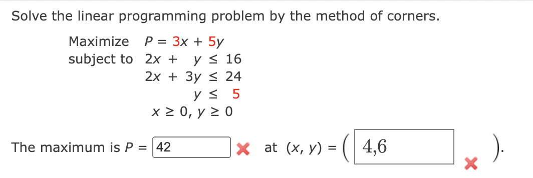 Solved Solve The Linear Programming Problem By The Method Of | Chegg.com