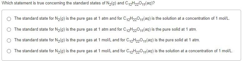 Solved Identify the true statement. A spontaneous reaction | Chegg.com