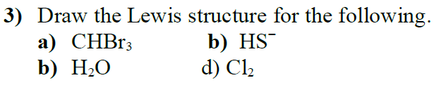 chbr3 lewis structure