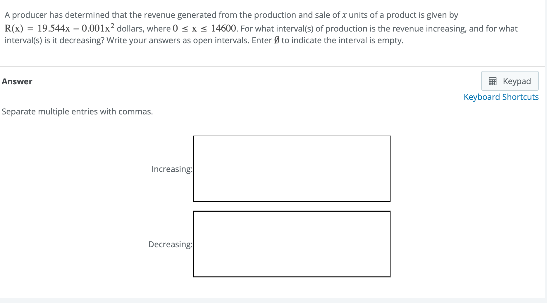 Solved A producer has determined that the revenue generated | Chegg.com