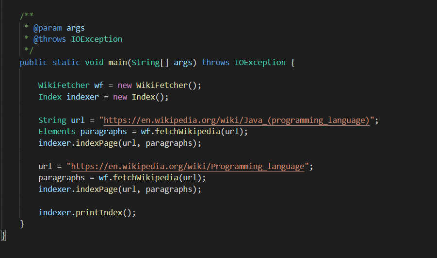 Java: Write a simple data structure webcrawler class. | Chegg.com