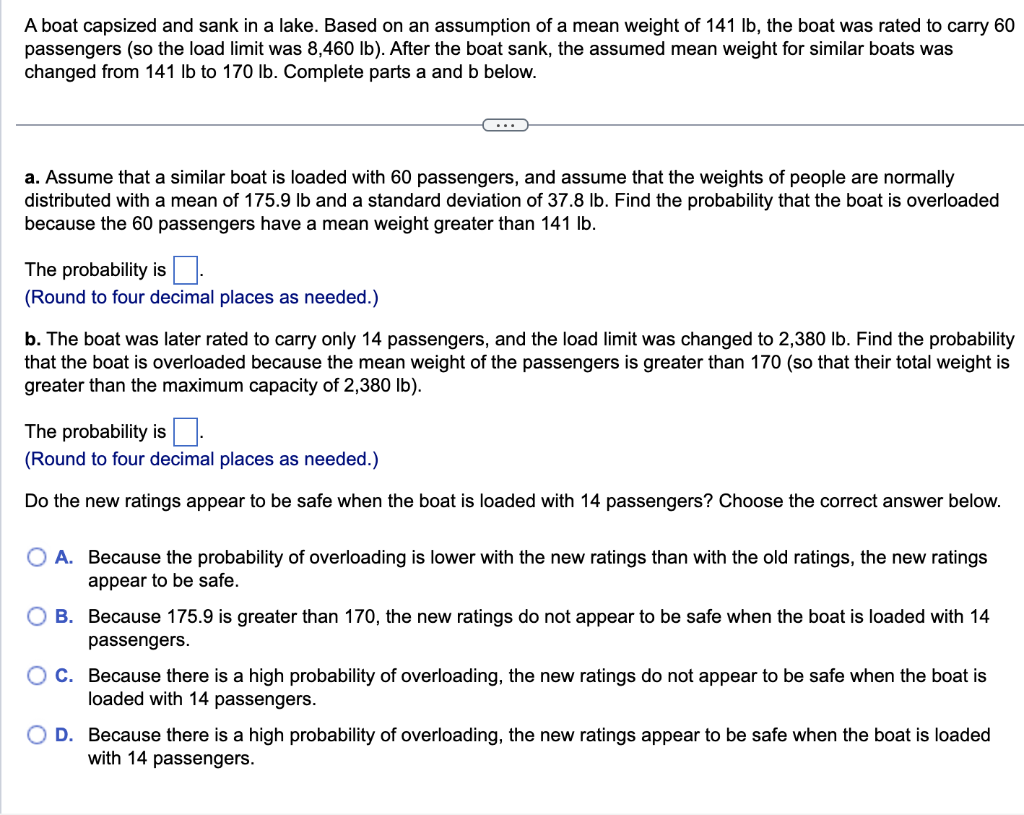solved-a-boat-capsized-and-sank-in-a-lake-based-on-an-chegg